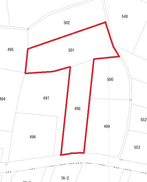 森山町２丁目４９８番、５０１番 間取図・土地図