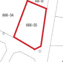 田尻町１丁目６６６番３５ 間取図・土地図