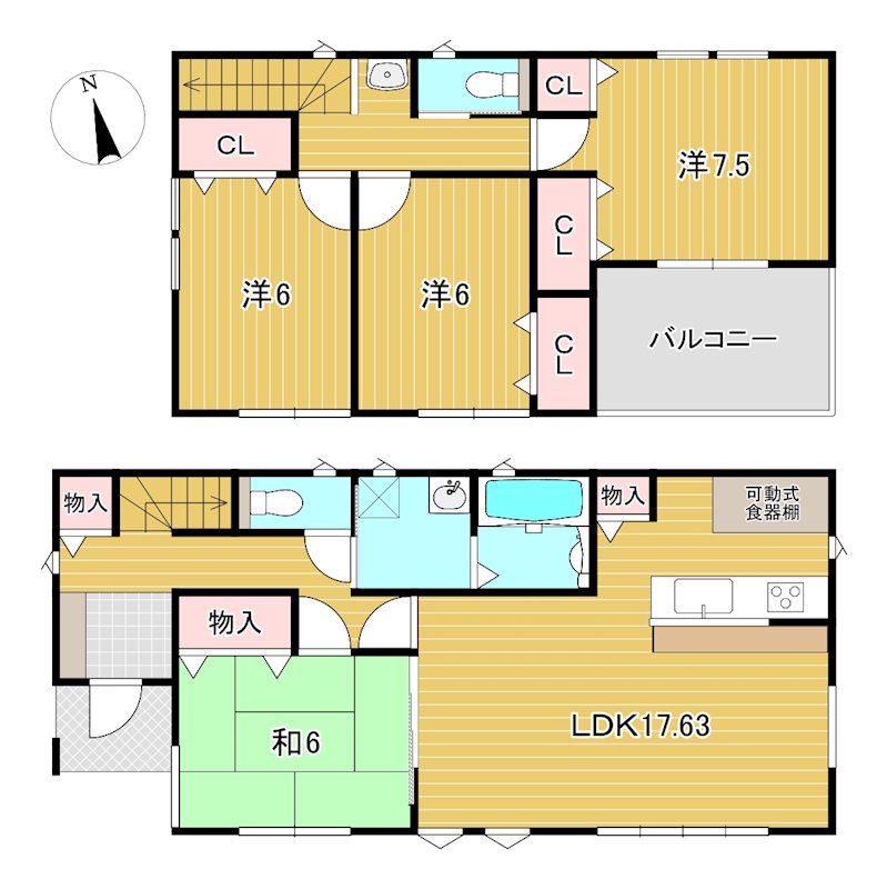 高萩市高浜町２丁目１３７番２ 間取図・土地図