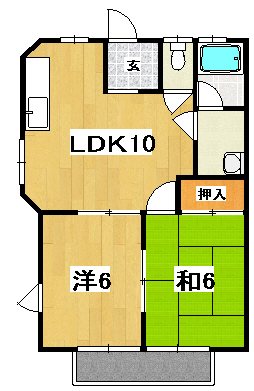 スカイハイツ 間取図・土地図