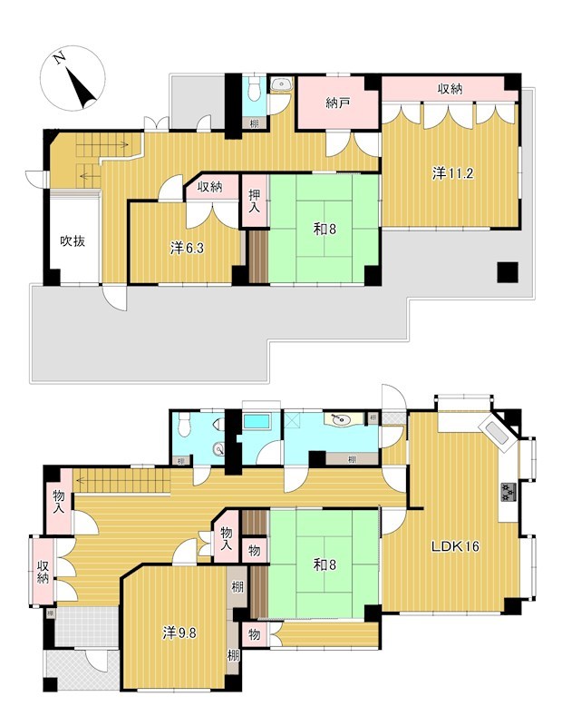 城南町１丁目６１番 間取図・土地図