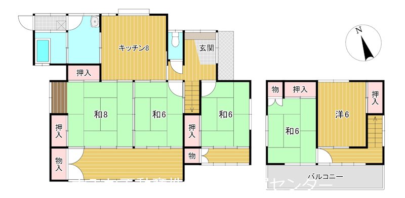 東大沼町２丁目４９７番 間取図・土地図