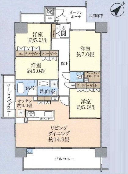 アネージュ大みかグラスタ　１１階 間取図・土地図