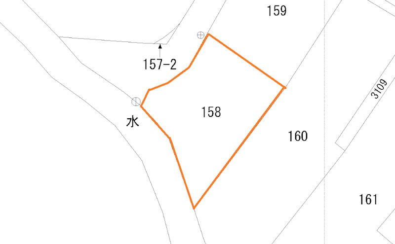 河原子町３丁目１５８番 区画図