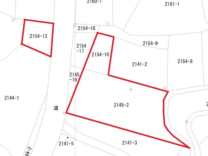 東滑川町５丁目２１５４番１３、２１５４番１０、２１５４番２ 区画図