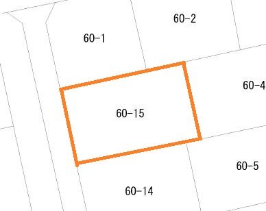南高野町３丁目６０番１５ 区画図