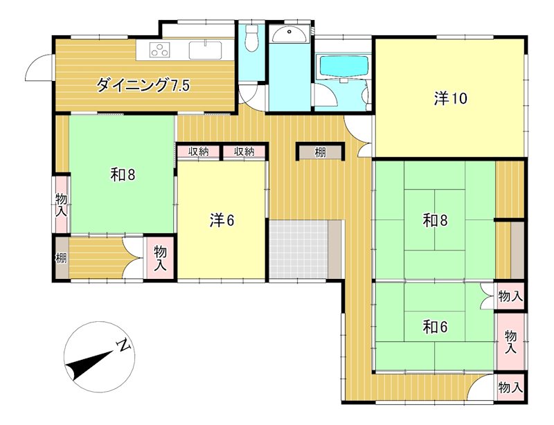 みかの原町１丁目６８番 間取図・土地図