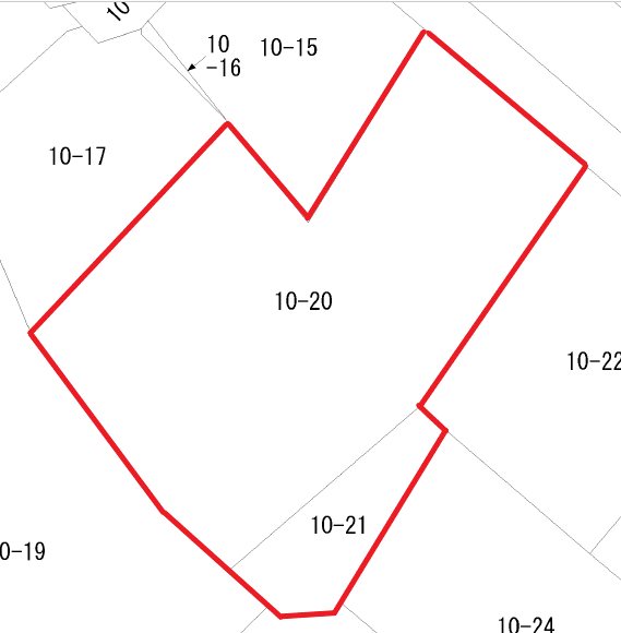 会瀬町２丁目１０番２０，２１ 区画図