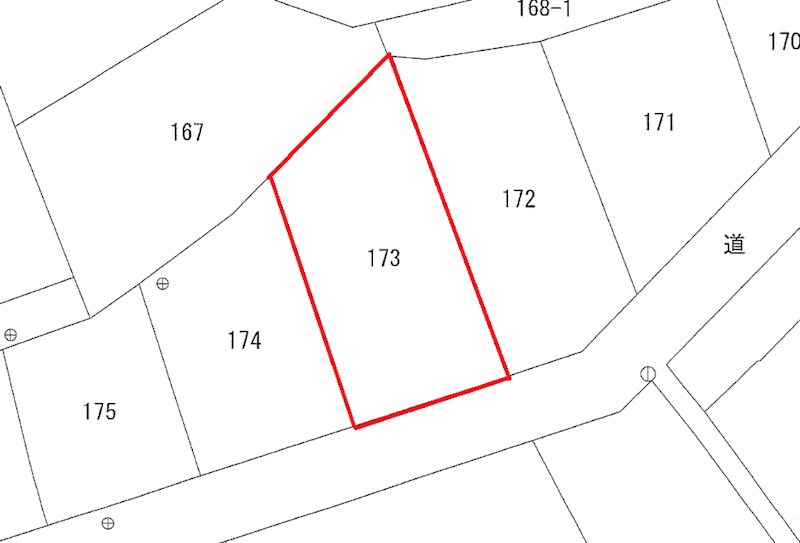 西成沢町２丁目１７３番 間取図・土地図