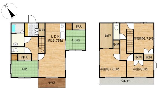 常陸太田市松栄町７８２番３８ 間取図・土地図