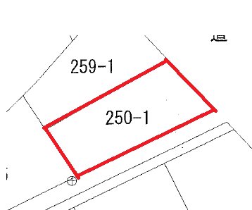 南高野町２丁目２５０番１  間取図・土地図