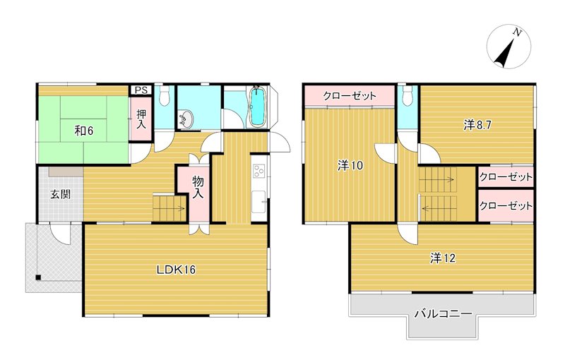 常陸太田市天神林町１２２５番１６２ 間取図・土地図
