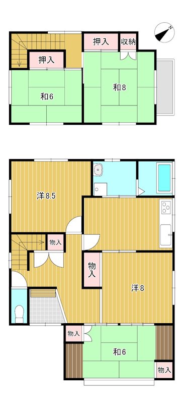 高萩市島名２０７１番２１ 間取図・土地図