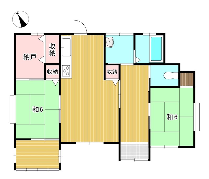 常陸太田市薬谷町２２１番３ 間取図・土地図