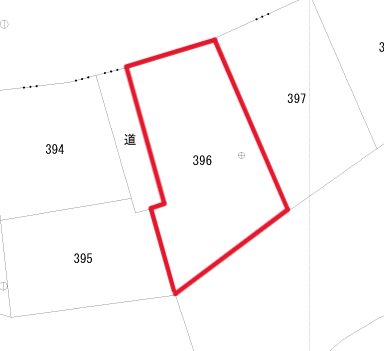 諏訪町５丁目３９６番 区画図