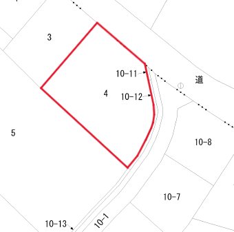 滑川本町１丁目４番 区画図