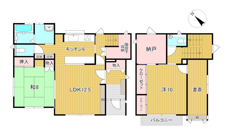 東滑川町２丁目６３１番４ 間取図・土地図