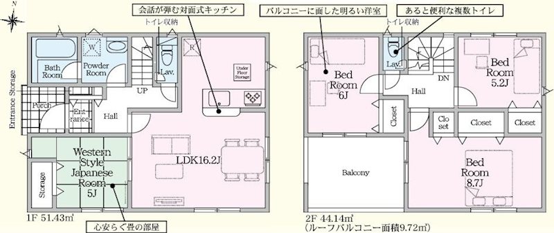 高萩市有明町３丁目　第６ 間取図・土地図