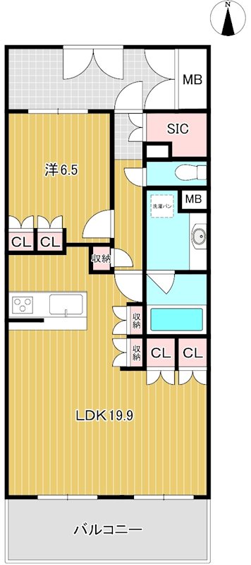 アネージュ会瀬グランヒル　４階 間取図・土地図