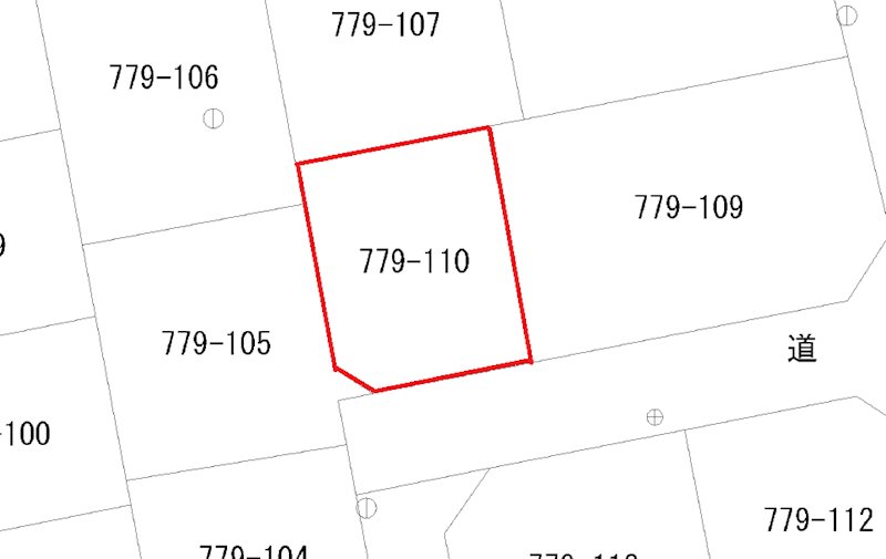 石名坂町１丁目７７９番１１０ 区画図