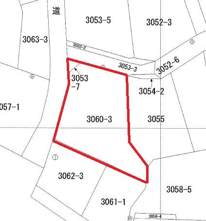 久慈町２丁目３０６０番３、３０５３番７ 間取図・土地図
