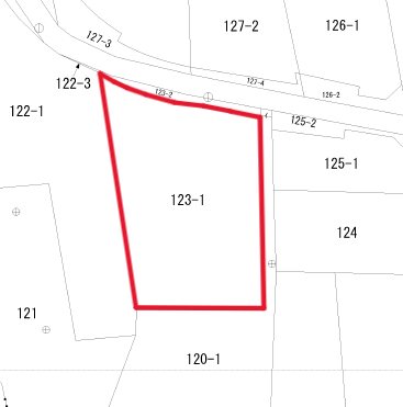 茨城県日立市旭町３丁目１２３番１ 区画図