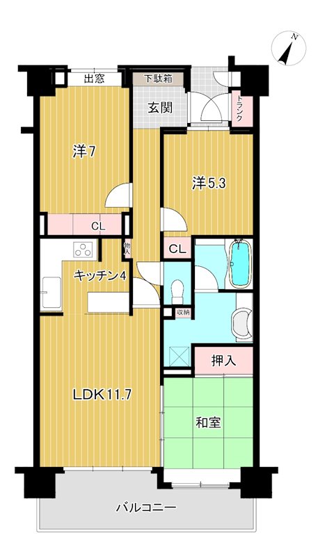 サーパス城南けやき通り　３階 間取図・土地図