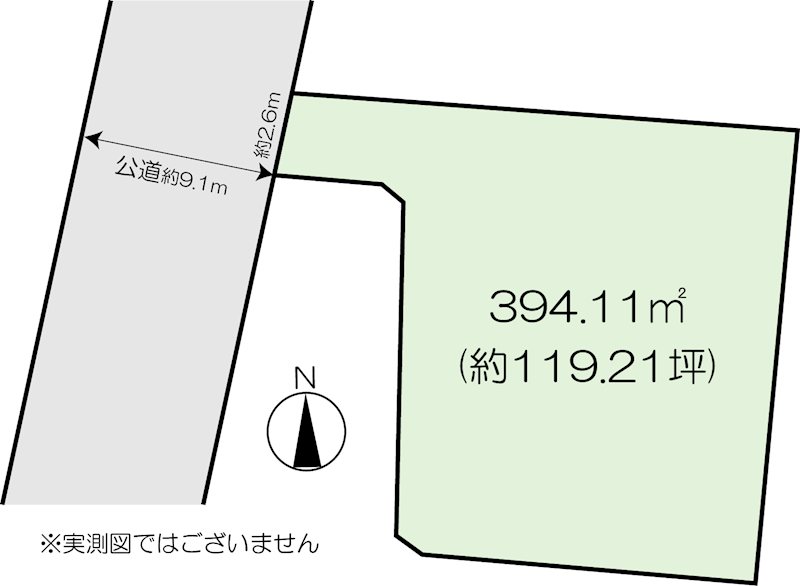 高崎市倉賀野町 土地 区画図