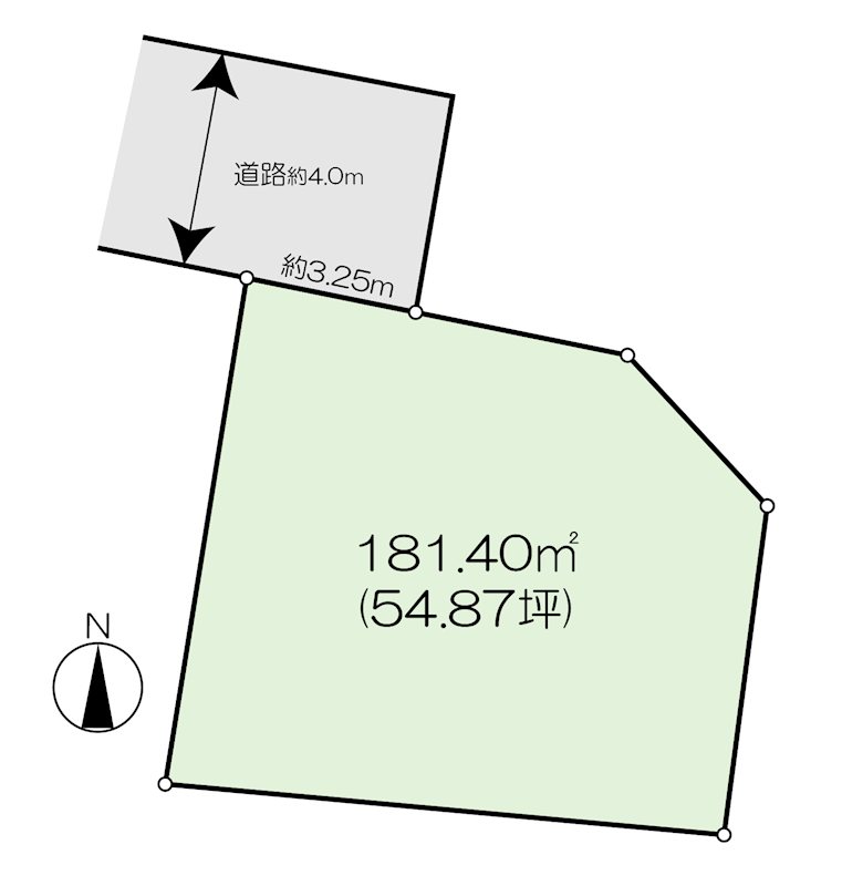 高崎市金古町　土地 間取図・土地図