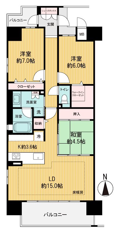 アルファステイツ高崎駅東　中古マンション 間取図・土地図