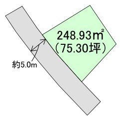 安中市秋間みのりが丘　土地 区画図