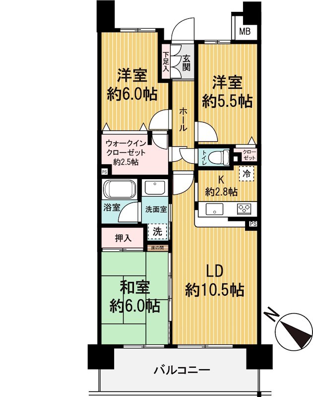 アクアウイング353　中古マンション 間取図・土地図