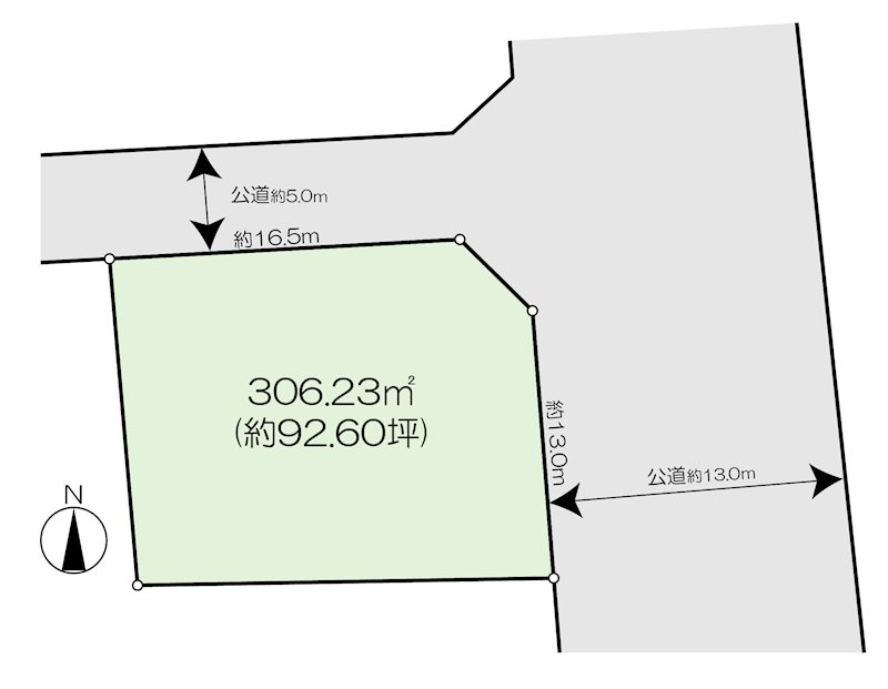 太田市大原町　土地 区画図