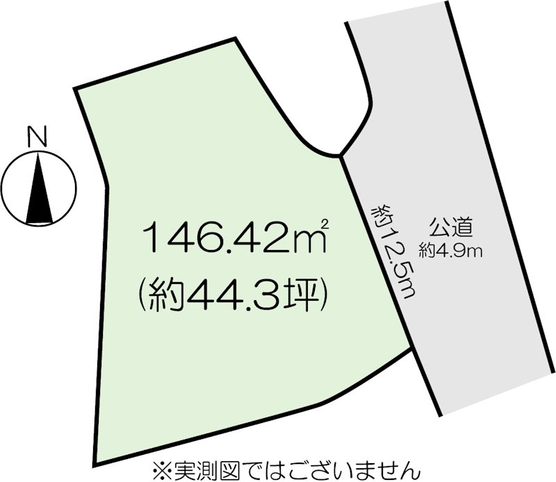 高崎市倉賀野町　土地 間取図・土地図