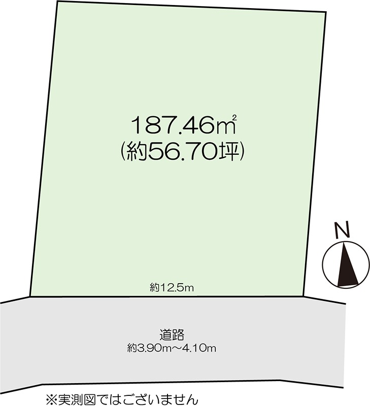 高崎市井野町 土地 間取図・土地図