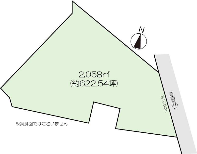 高崎市石原町　土地 間取図・土地図