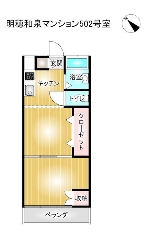 明穂和泉マンション　中古マンション 間取図・土地図