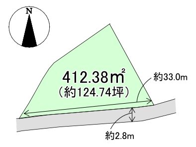 高崎市片岡町三丁目　土地（古家付） 区画図