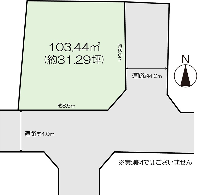 上尾市大字小敷谷 土地 間取図・土地図