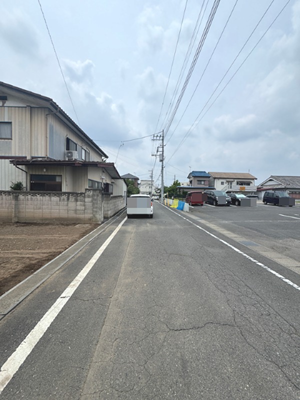 前橋市三俣町1丁目　土地 現地写真（前面道路含む現地写真）