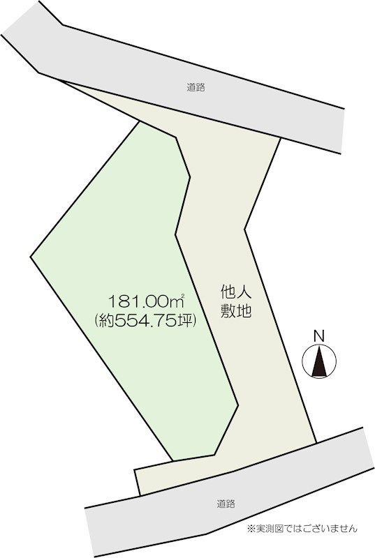高崎市石原町 土地 区画図