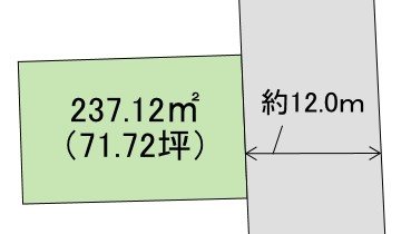 前橋市朝倉町3丁目　土地 間取図・土地図