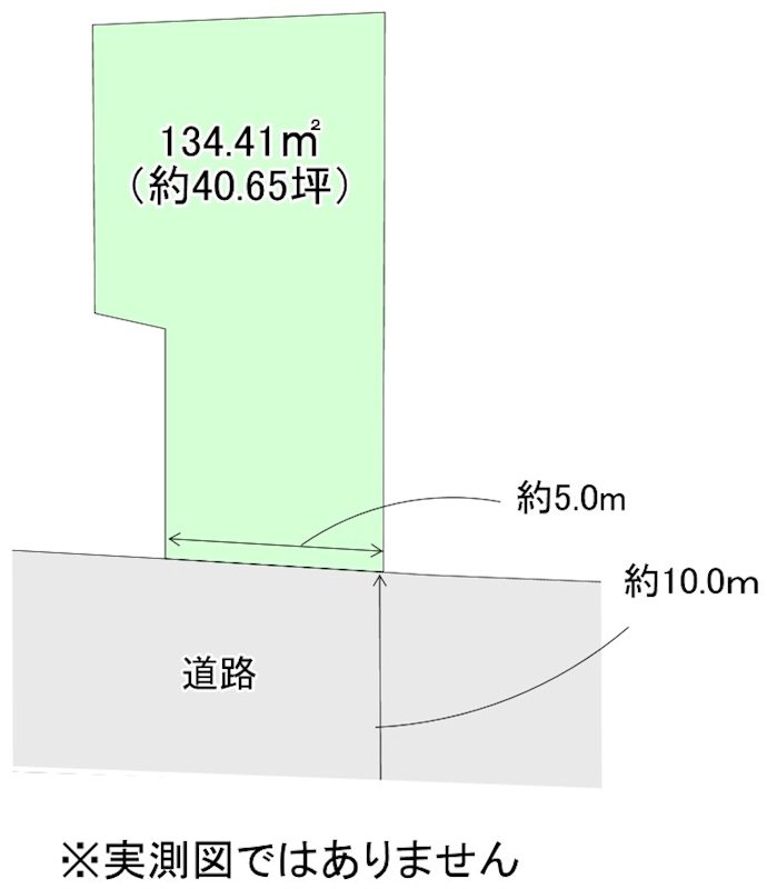 高崎市江木町　土地 間取図・土地図