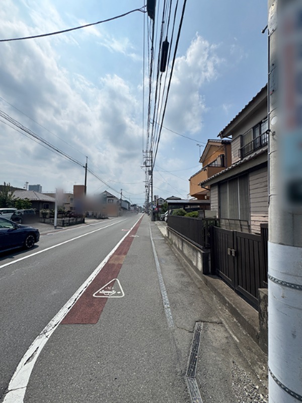 高崎市江木町　土地 現地写真（前面道路含む現地写真）