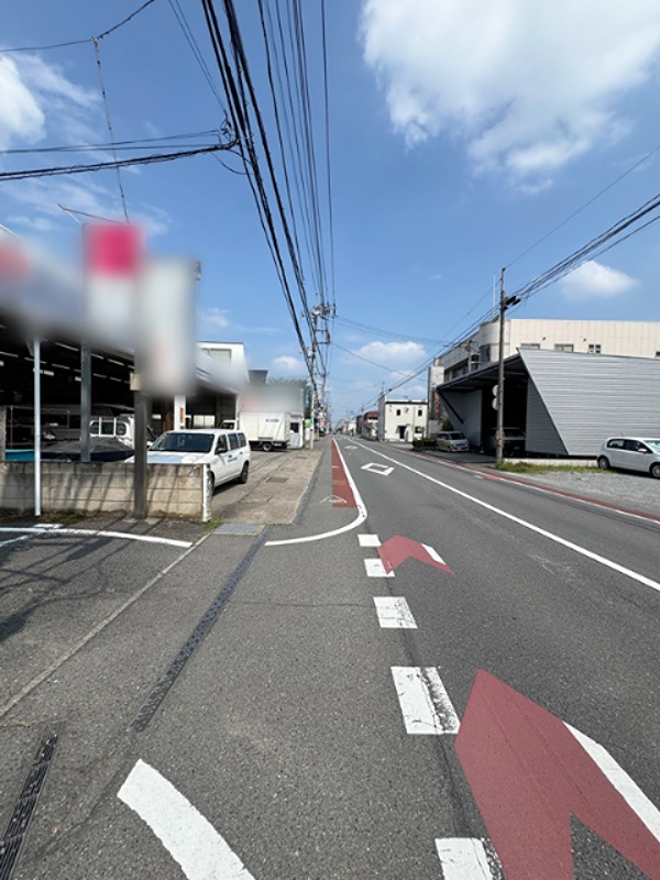 高崎市江木町　土地 現地写真（前面道路含む現地写真）
