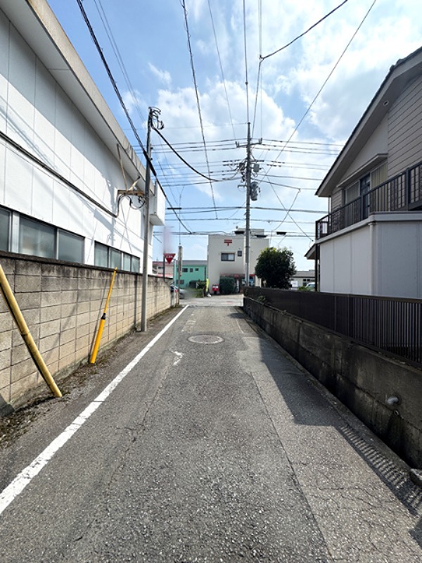 高崎市江木町　土地 現地写真（前面道路含む現地写真）