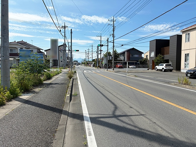 前橋市駒形町　土地 現地写真（前面道路含む現地写真）