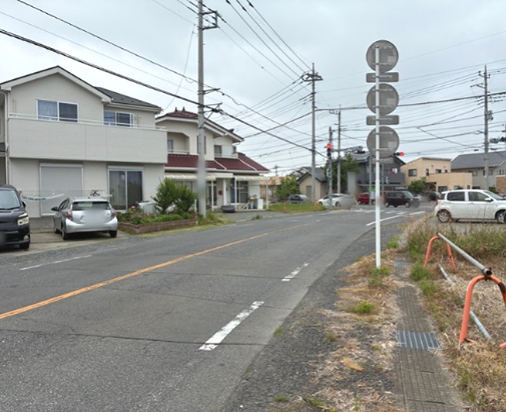 前橋市駒形町　土地 現地写真（前面道路含む現地写真）