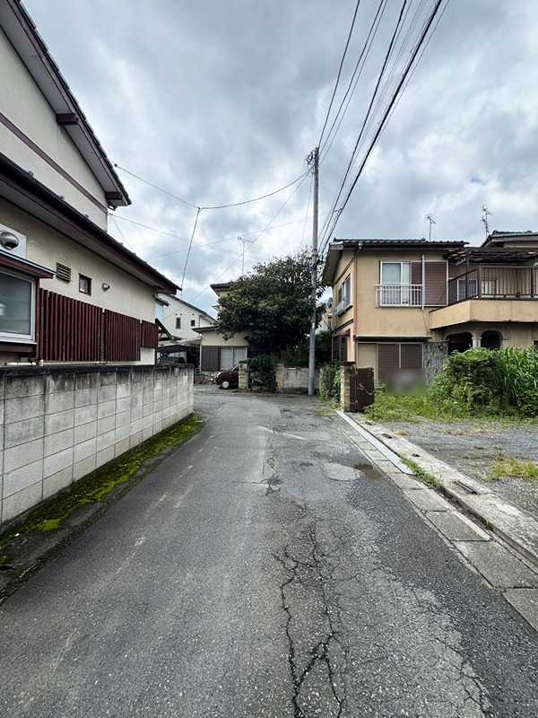 高崎市上中居町 土地 現地写真（前面道路含む現地写真）