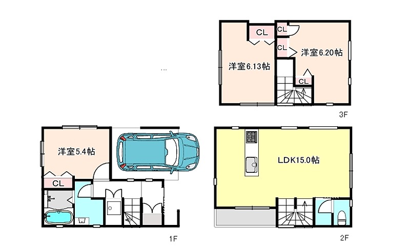 東京都大田区仲六郷２丁目 間取図・土地図